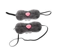 Mobestech 2 Piezas Accesorio De Nariz De Conejito Accesorios Para Disfraz De Conejo Máscara De Conejito De Pascua Disfraz De Conejo Adulto Nariz Del Ratón De Conejito Gris Felpa