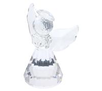 Mobestech 2 Piezas Adorno de ángel de Cristal Estatua de ángel decoración y Figuras de ángel para Cristales estatuilla de los ángeles Escultura de Cristal estatuas de ángeles
