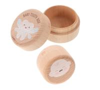 Mobestech 2 Piezas Caja de Madera para Guardar Dientes de Leche Caja Primeros Dientes Perdidos para Guardar Colección
