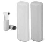 Mobestech 2 Piezas Cajas para Cepillos De Dientes Portátiles Viaje Estuche De Viaje para Cepillos De Dientes Soporte para Contenedor para para Uso Hotel o Camping