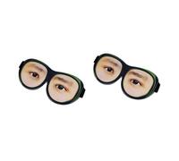 Mobestech 2 Piezas divertida máscara para dormir vendas para los ojos de los niños de viaje sueño de viaje niño 3d sombra de ojos para dormir sombra en caja Lentes