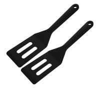 Mobestech 2 piezas Espátulas de Silicona para Cocina de Resistentes al Calor Antiadherentes para Casa y Restaurante Utensilios para Cocinar Filetes y Pescado