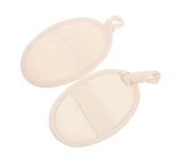 Mobestech 2 piezas Esponja Natural Luffa Exfoliante para Toallita para Cuerpo y Rostro de Piel para y Mujeres Elimina Células Muertas Piel y Portátil para Viaje