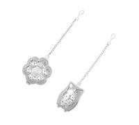 Mobestech 2 piezas Infusores de Té Inoxidable Diseño Calabaza Búho Filtro de Malla Fina Reutilizable para Té Suelto Casa y Oficina