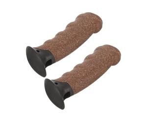 Mobestech 2 Piezas Mango de Bastón de Senderismo de Corcho Resistente a Temperaturas Extremas, Agarre Cómodo Que Reduce la Fatiga Mano para Trekking y Actividades al Aire Libre