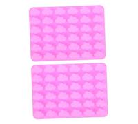 Mobestech 2 Piezas Molde de Silicona Forma de para Chocolates y Postres Accesorio de Cocina para Diy Desmoldeo y Limpieza Material Seguro y Duradero Color Rosa