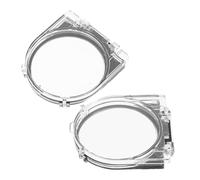 Mobestech 2 Piezas Protector de Botón de Plástico Cubre Interruptor Prueba de Polvo para Pc Ordenador Lavadora Lavavajillas Protección Segura Botón Encendido Apagado Fácil Instalación