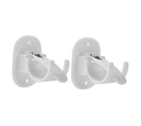 Mobestech 2 Piezas Soporte de Ajustable sin Taladro de Soporte Barra de Varillas de Ducha de Pared y Ropa