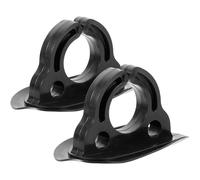 Mobestech 2 Piezas Soporte de Paleta para Kayak Tornillo, PVC Negro | Abrazadera Robusta de Superficie Lisa, Accesorio Náutico para Canoas, Botes Inflables y Pesca