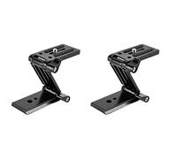 Mobestech 2 Piezas Trípode De Plegado Rápido Tipo z Soporte para Riel Deslizante Montaje De Cabeza De Bola De Trípode De Cámara Rótulas De Monopié Montura para Monopie Universal Guía