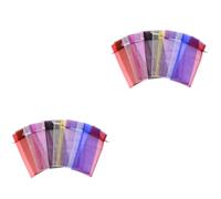 Mobestech 2 Series Bolsa De Hilo De Petacas De Alcohol Bolsa con Cordón para Botella De Botella De Gasa Tapa De a De Vino De Fiesta De Organza 15 Piezas