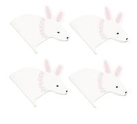 Mobestech 20 Hojas Servilletas de Fiesta Desechables de Servilletas de Papel de Pascua Forma de Conejo Suministros para Fiestas Infantiles de Conejito para Celebraciones de Cumpleaños