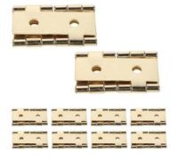 Mobestech 20 Piezas Bisagras Doradas de Acero Laminado en Frío para Puertas y Ventanas, Estilo Vintage Elegante, Suave y Silenciosa, Ideales para Renovación y Reparación