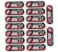 Mobestech 20 Piezas Etiquetas Adhesivas No Toques Mi Coche Resistentes al Señales de Advertencia Divertidas para Ventanas Parabrisas y Laterales Compatibles Vehículos