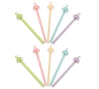 Mobestech 20 Piezas Unidades Posaderos para Jaula de Pájaros Perchas Antideslizantes de Plástico Macaron Soporte para Loros y Periquitos con Clip Fácil de Instalar