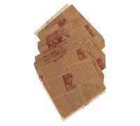 Mobestech 200 Piezas Papel de Hornear Antigrasa Papel de Envoltura de Alimentos Reutilizable para Freidora Horno y Microondas Diseño Retro Resistente y Práctico