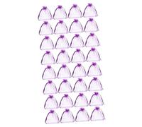 Mobestech 200piezas Bolsas De Organza Transparentes Fiestas y Almacenamiento Cierre Con Cordón Color Púrpura Oscuro Para y Decoraciones Bodas y Eventos