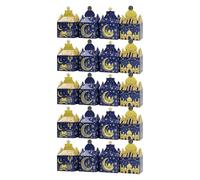 Mobestech 20piezas Caja de Obsequio para Eid Mubarak de Cajas de Dulces para Ramadán con Diseño de Luna y Estrella para Fiestas de Eid y Regalos de Dulces