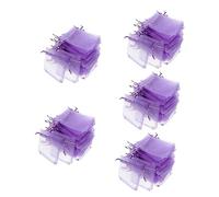 Mobestech 250piezas Bolsitas De Organza Bolsas Transparentes Cierre De Cuerda Para Fiestas Bodas y Para Dulces y Joyería Empaque Ligero y Práctico