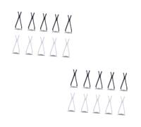 Mobestech 2juegos Conjunto De Clips De Aire Para Auto De Olores Negros Blancos Clips De Salida De Aire Diseño Cuadrado Fácil Instalación Material