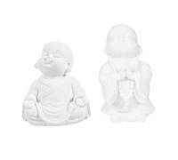 Mobestech 2piezas Adornos De Resina para Peceras Figuras Miniatura De Maitreya Decoración De Acuario Estatua De Buda Adorno De Acuario Artesanías De Buda De Resina para Interiores