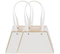 Mobestech 2piezas Bolsa De Obsequio De Flores Para Bolsas Prácticas Asa Para Empacar De Flores Para Eventos