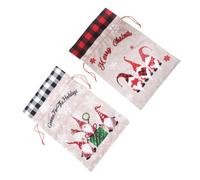Mobestech 2piezas Bolsas De Navidad Diseño De Cuento De Hadas Bolsas De Almacenamiento Portátiles Para Dulces y Fáciles De Usar y Llenar Material De Durable y Seguro