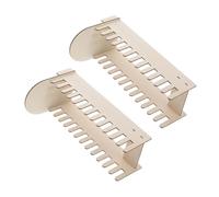 Mobestech 2piezas Expositor de Tarjetas de Madera DIY para Postales Fotos y Tarjetas de Felicitación Organizador de Mesa para Decoración del Hogar y Oficina