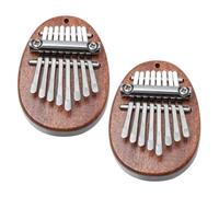 Mobestech 2piezas Piano de Pulgar de Madera Maciza de Mini Kalimba de Teclas Instrumento de Dedos para Principiantes para Tocar Casa Obsequio de Cumpleaños