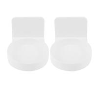 Mobestech 2piezas Soportes De Almacenamiento Sin Clavos Estante De Baño para Joyería Adhesivo Sin Perforaciones