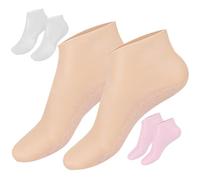 Mobestech 3 Pares Calcetines Hidratantes para Pies Mascarilla para Pies Reutilizable de Sebs de Hidratación Secos en Casa para Madres y Amigas