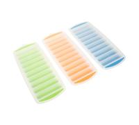 Mobestech 3 Piezas Bandeja de Hielo con Tapa Juego de Moldes para Hielo Diseño de Cubiteras Reutilizables para Cocina Organizador de Congelador