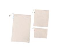 Mobestech 3 Piezas Bolsa De Compras De Algodón Bolsas De Harina para Almacenamiento para Alimentos como Harina Arroz Pan Prácticas Hogar