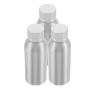 Mobestech 3 Piezas Botellas de Aluminio Recargables de Dispensadores Portátiles para Emulsiones y Aceites Esenciales Envases Vacíos Resistentes y Herméticos para Viajes