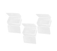 Mobestech 3 Piezas Caja Organizadora de Herramientas para Uñas de Gran Capacidad con Compartimentos Dobles Contenedor Portátil de Plástico para Esmaltes y Accesorios de Manicura para