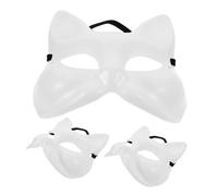 Mobestech 3 Piezas Máscara De Garabato Adulto Máscara De Hombres Víspera De Todos Medias De Animales Mascarada Diy Disfraz De Halloween El Plastico