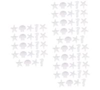 Mobestech 3 Series Adornos De Estrella De Mar Pecera Criatura Tanques Tanque De Acuario Océano Conchas Marinas Conchas De Mar Colgante De Navidad Resina 24 Piezas X 3