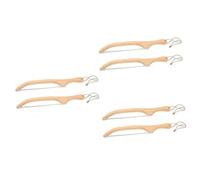 Mobestech 3 Series Cortadora De Pan De Madera Y Acero Inoxidable Utensilio Para Rebanar Pan Para Cocinas Comerciales Y Hogar Diseño Ergonómico Y Resistente 2 Piezas X 3