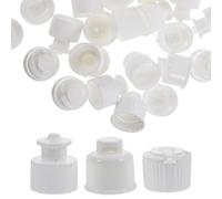 Mobestech 30 Piezas Tapas de Plástico de Color Claro para Botellas de Agua Deportivas, Prácticas y Ligeras, Repuestos Antigoteo Ideales para Botellas Reutilizables en Actividades al Aire