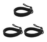 Mobestech 3piezas Correa De Muñeca para Cámara DSLR y Rápida Cuerda De Seguridad Anti-pérdida para Actividades Al Aire Color Negro
