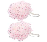 Mobestech 4 Piezas Bola De Baño Lufa Exfoliante Corporal Pequeña Pelota De Baño Depurador De Ducha Para El Cuerpo Bola De Ducha Exfoliante Poliéster Chica En Polvo Largo Viajar