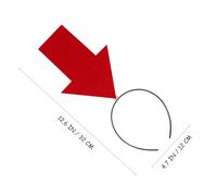 Mobestech 4 piezas Diademas Divertidas con Símbolos Flecha y Signos de Interrogación Rojos para Mujer Cintillos Cómodos y Ligeros para Fiestas de Halloween Carnavales y Bodas