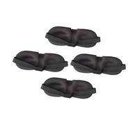 Mobestech 4 Piezas gafas estéreo 3d eye mask for sleeping sleep mask máscara de ojos para acampar máscara de ojos transpirable suave funda de almohada venda viajar algodón