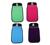 Mobestech 4 piezas Guantes Exfoliantes de Baño Doble Capa Manoplas para Ducha Suaves y Cómodos para Limpieza Corporal Profunda