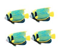 Mobestech 4 Piezas Modelo De Animal Marino Juguete para Juguetes De Peces Falsos Decoración De Peces Pequeños Juguete Figura De De Plástico El Plastico
