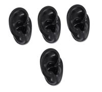 Mobestech 4 Piezas molde de oído artificial oreja de silicona falsa herramienta de enseñanza del oído humano derecho kit de perforación joyas modelo de oreja de silicona oreja falsa Cuerpo