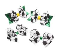 Mobestech 4 piezas Pinzas Pelo Lazo Fútbol con Estampado Deportivo para Niñas y Aficionados Accesorios para Cabello Temáticos