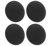 Mobestech 4 Piezas Protectores de Pared para Pomo de Puerta Topes Anti-colisión de Silicona Amortiguadores Silenciosos Pack de Unidades Negras de Protección Duradera contra Golpes y Marcas