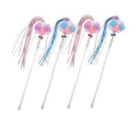 Mobestech 4 Piezas Varitas Interactivas para Gatos Diseño Resistente y Divertido Colores Azul y Morado para Estimular Ejercicio de Gatitos Regalo Práctico para Amantes de Mascotas