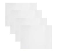 Mobestech 4 Placas de Aluminio Blanco de Sublimación Doble Cara 10 MM 10X15 CM para Transferencia Térmica Letreros Metálicos Resistentes para Señalización Comercial y Proyectos